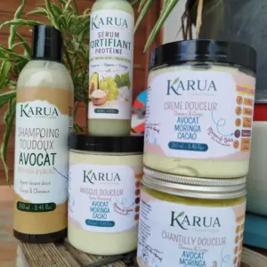 Gamme complète Avocat Cacao Moringa — Karua Cosmétique