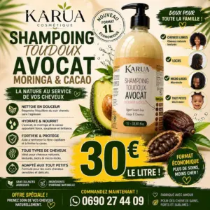 Shampoing Avocat Cacao Moringa 1 L